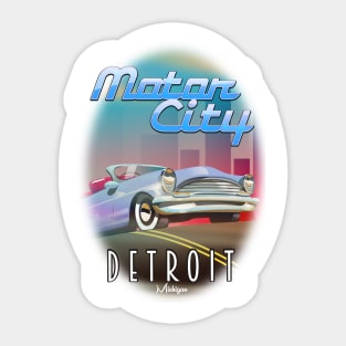 Morot City Detroit Michigan Sticker